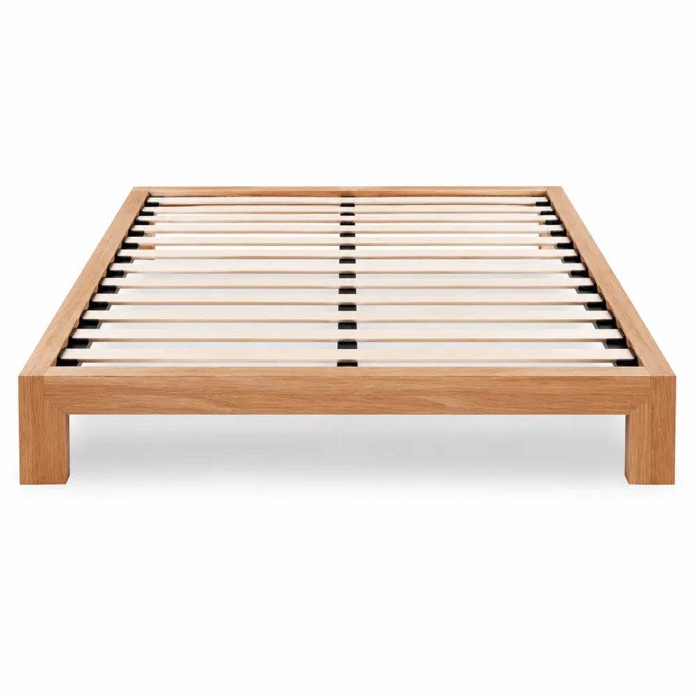 Cama de madera con somier 200x160 cm